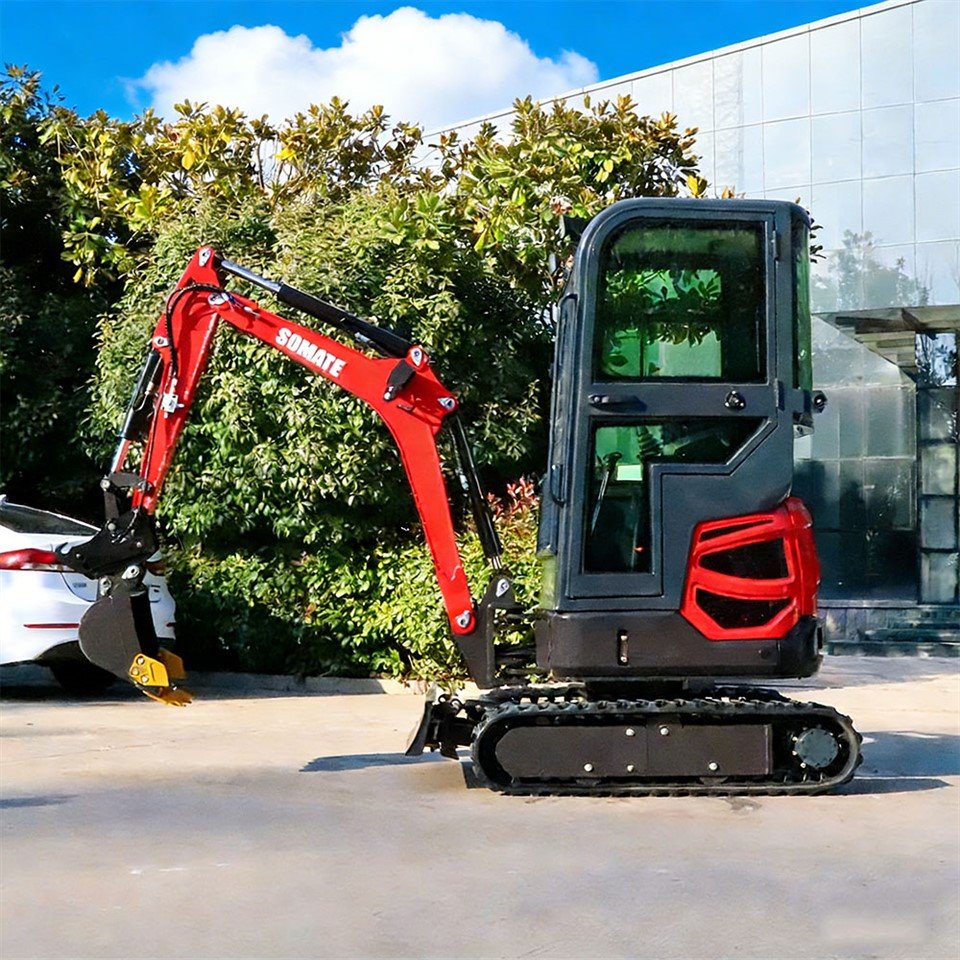 Ekskavator Mini dengan Pisau